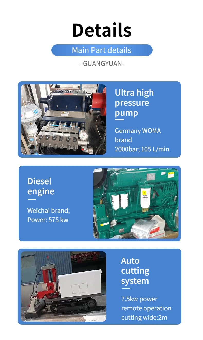 30000psi Ultra HP Water Jet Concrete Cutting Machine manufacture 30000psi Ultra HP Water Jet Concrete Cutting Machine manufacture