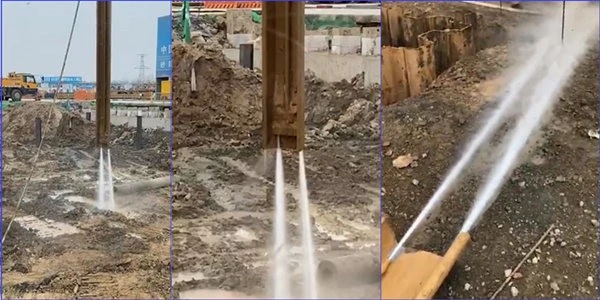 High-pressure water jet-assisted pile driving 1 High-pressure water jet-assisted pile driving 1